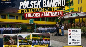 Generasi Muda Tangguh dan Berkarakter, Pesan Polsek Bangko untuk Pelajar SMAN 1 Bangko