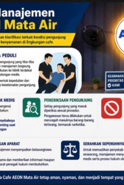 Klarifikasi Cafe AEON Mata Air: Setiap Pengunjung Selalu Diperiksa, Manajemen Tegas Tolak Peredaran Narkotika